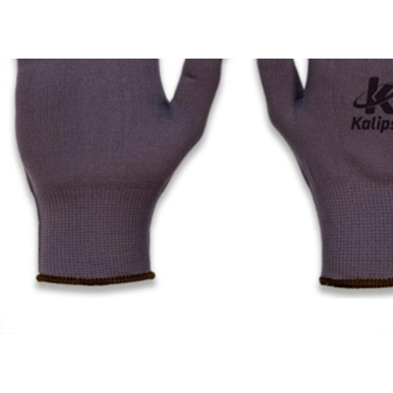 Luva Helanca Kalipso Nylon Cinza - Kit C/12 Luva Helanca Kalipso Nylon Cinza - Kit C/12