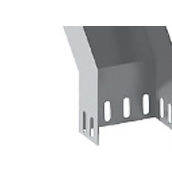 Curva Para Eletrocalha Vertical Externa Lisa Sem Virola Perfil Lider 90Â° 50 X 50 