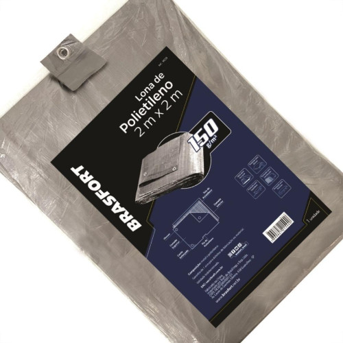 Lona Carreteiro Brasfort Cinza 2X 2M 150 Gramas Por M² 9039 Lona Carreteiro Brasfort Cinza 2X 2M 150 Gramas Por M² 9039