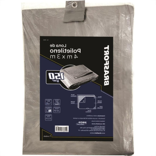 Lona Carreteiro Brasfort Cinza 4X 3M 150 Gramas Por M² 9042 Lona Carreteiro Brasfort Cinza 4X 3M 150 Gramas Por M² 9042