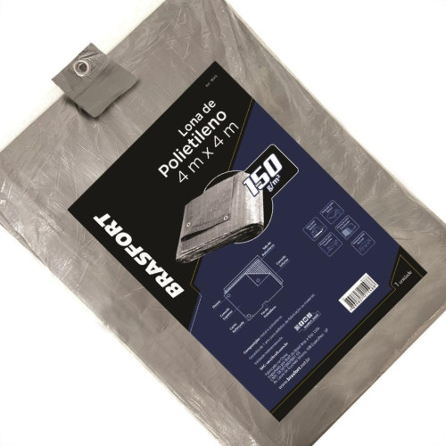 Lona Carreteiro Brasfort Cinza 4X 4M 150 Gramas Por M² 9043 Lona Carreteiro Brasfort Cinza 4X 4M 150 Gramas Por M² 9043