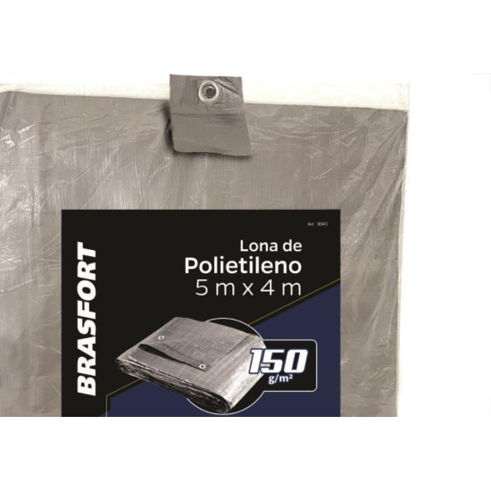 Lona Carreteiro Brasfort Cinza 5X 4M 150 Gramas Por M² 9045 Lona Carreteiro Brasfort Cinza 5X 4M 150 Gramas Por M² 9045