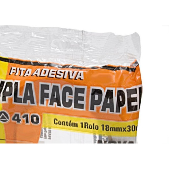 Fita Dupla Face Adelbras De Papel Branca 18 X 30M Flowpack 