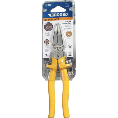 Alicate Eletricista Gedore Universal 8'' Amarelo 029450 Alicate Eletricista Gedore Universal 8'' Amarelo 029450
