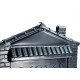 Caixa Carta Power Plastica Gradil ''Casinha''Preta Sem Pintura 023Sppt