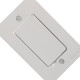 Placa Piso Aluminio Tramontina 4X2 Unha Para 1 Modulo Lux 