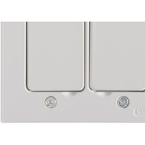 Placa Piso Aluminio Tramontina 4X4 Unha Para 2 Modulos Lux 