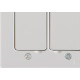 Placa Piso Aluminio Tramontina 4X4 Unha Para 2 Modulos Lux 