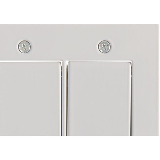 Placa Piso Aluminio Tramontina 4X4 Unha Para 2 Modulos Lux 