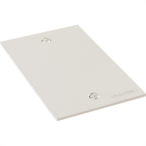 Placa Piso Aluminio Tramontina 4X2 Cega