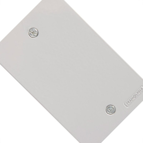 Placa Piso Aluminio Tramontina 4X2 Cega