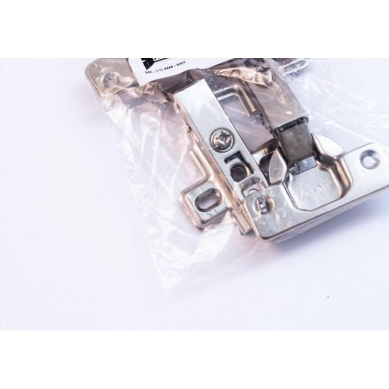 Dobradica Pressao Moveis Jomarca Reta 35Mm Grande Com 10 Pecas K1297
