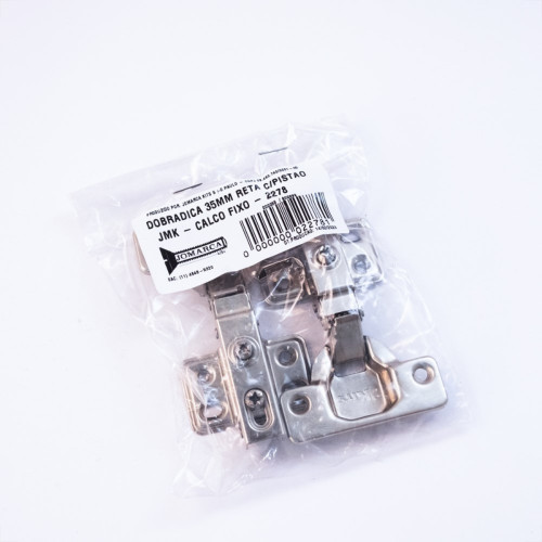 Dobradica Pressao Moveis Jomarca Softclose Reta 35Mm Com 10 Pecas K1370