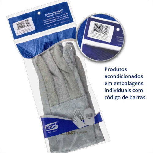 Luva De Raspa Zanel Clute 15Cm Blister C-15Crri Luva De Raspa Zanel Clute 15Cm Blister C-15Crri