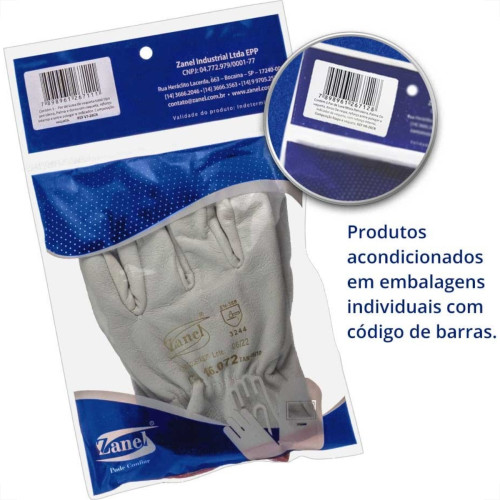 Luva Vaqueta Petroleira Zanel Blister Vt-26Cri Luva Vaqueta Petroleira Zanel Blister Vt-26Cri