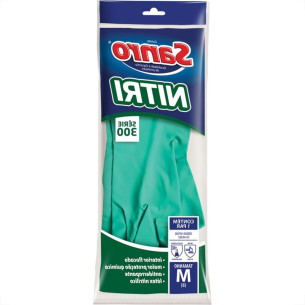 Luva Nitrilica Sanro Verde Sem Forro M Par 282N30002