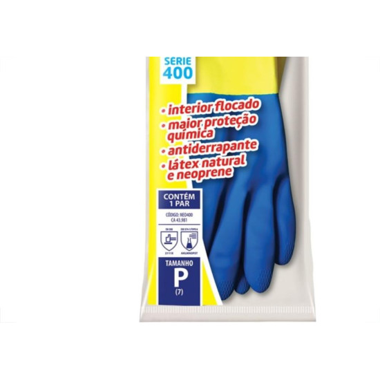 Luva Sanro (Latex+Neoprene) P Par 281E40002 Luva Sanro (Latex+Neoprene) P Par 281E40002