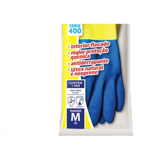 Luva Sanro (Latex+Neoprene) M Par 282E40002 Luva Sanro (Latex+Neoprene) M Par 282E40002