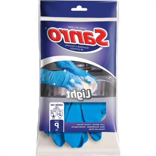 Luva Sanro Light Azul P Par Luva Sanro Light Azul P Par