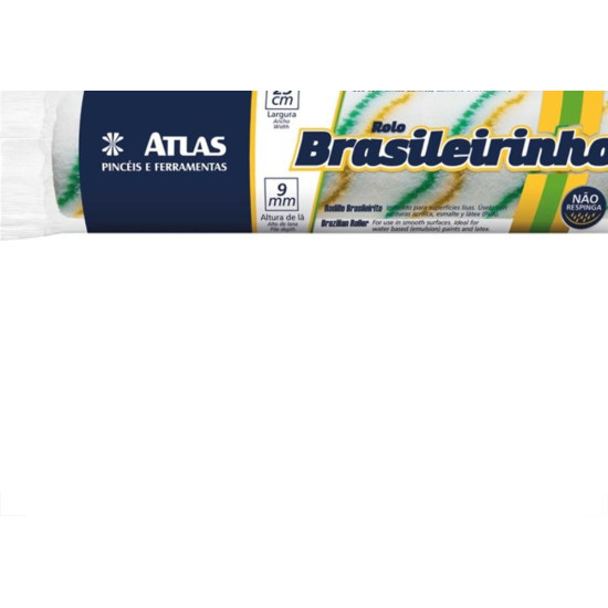 Rolo La Atlas Sintetico ''Brasileirinho'' 23Cm Sem Cabo At2014 Rolo La Atlas Sintetico ''Brasileirinho'' 23Cm Sem Cabo At2014