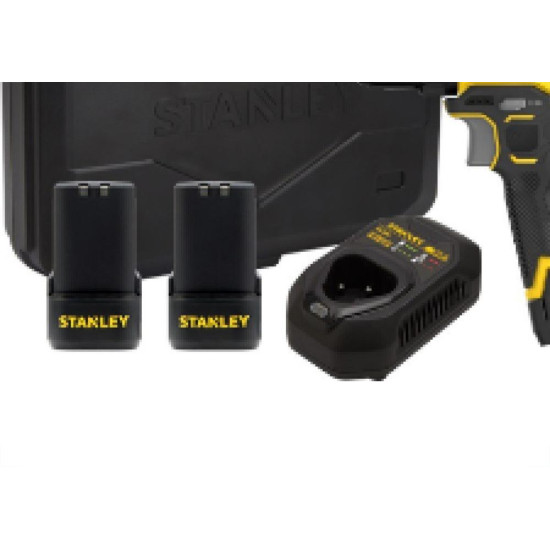 Furadeira Parafusadeira Stanley 3/8'' 12V Max 2Baterias 2.0Ah Com Maleta Scd10D2K-Br Furadeira Parafusadeira Stanley 3/8'' 12V Max 2Baterias 2.0Ah Com Maleta Scd10D2K-Br