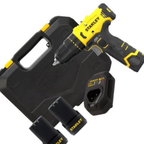 Furadeira Parafusadeira Stanley Impacto 3/8'' 12V Max 2Baterias 2.0Ah Com Maleta Sch10D2K-Br