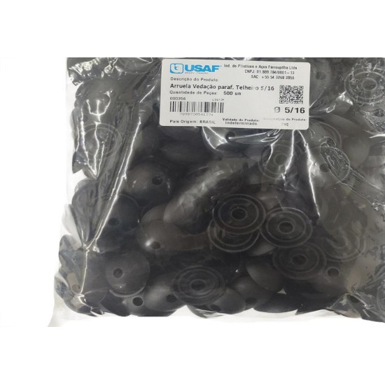Arruela Para Telha Pvc Usaf 5/16'' 500 Pecas 000356 Arruela Para Telha Pvc Usaf 5/16'' 500 Pecas 000356