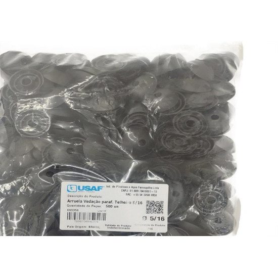 Arruela Para Telha Pvc Usaf 5/16'' 500 Pecas 000356 Arruela Para Telha Pvc Usaf 5/16'' 500 Pecas 000356