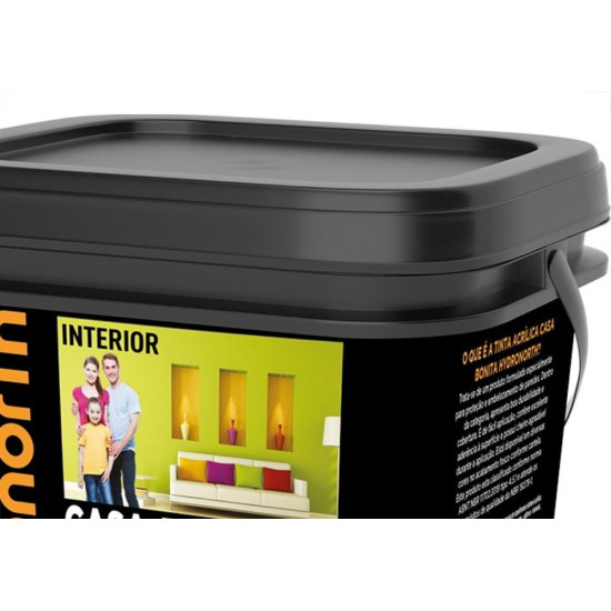 Tinta Hydronorth Casa Bonita Acrilica Economica Fosco 3,6L Branco Gelo 
