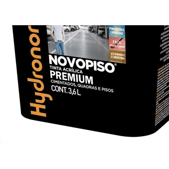 Tinta Hydronorth Novopiso Premium Piso 3,6L Fosco Vermelho Galao 