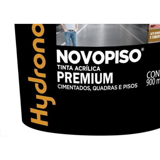 Tinta Hydronorth Novopiso Premium Piso 900Ml Fosco Vermelho Pote 