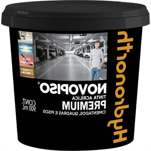 Tinta Hydronorth Novopiso Premium Piso 900Ml Fosco Vermelho Bandeira Pote 