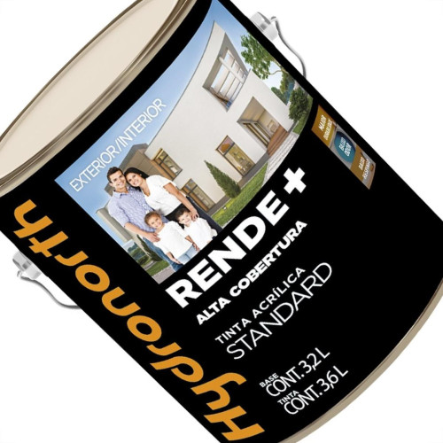 Tinta Hydronorth Rende+ Acrilica Standard Fosco 3,6L Amarula 