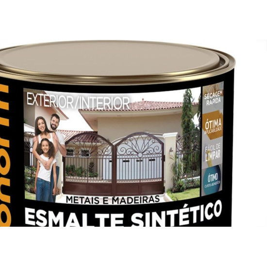 Tinta Esmalte Hydronorth Standard Brilhante Para Metais E Madeiras 900Ml Amarelo Ouro 