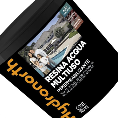 Resina Multiuso Hydronorth Acqua Color Brilhante 900Ml Branco Pote