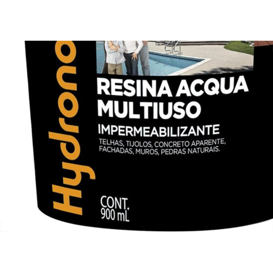 Resina Multiuso Hydronorth Acqua Color Brilhante 900Ml Concreto Pote
