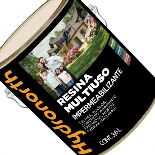 Resina Multiuso Hydronorth Solvente Brilhante 3,6L Incolor Galao