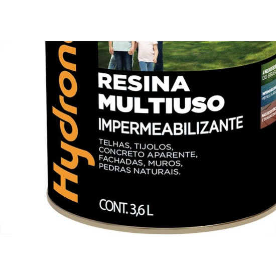 Resina Multiuso Hydronorth Solvente Color Brilhante 3,6L Cinza Galao