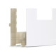 Placa Margirius Sleek 4X2 Branca (1Modulo Horizontal) Com Suporte 16026 Placa Margirius Sleek 4X2 Branca (1Modulo Horizontal) Com Suporte 16026