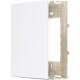 Placa Margirius Sleek 4X2 Branca (Cega) Com Suporte 16027