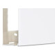 Placa Margirius Sleek 4X4 Branca (Cega) Com Suporte 16022 Placa Margirius Sleek 4X4 Branca (Cega) Com Suporte 16022