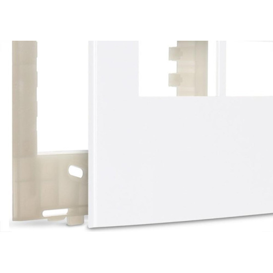 Placa Margirius Sleek 4X4 Branca (2Modulo Horizontal) Com Suporte 16021 Placa Margirius Sleek 4X4 Branca (2Modulo Horizontal) Com Suporte 16021
