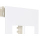 Placa Margirius Sleek 4X4 Branca (2Modulo Horizontal) Com Suporte 16021 Placa Margirius Sleek 4X4 Branca (2Modulo Horizontal) Com Suporte 16021