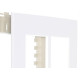 Placa Margirius Sleek 4X4 Branca (6Modulo Horizontal) Com Suporte 16018