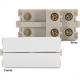 Modulo Margirius Sleek Simples Duplo 10A Branco 17837 Modulo Margirius Sleek Simples Duplo 10A Branco 17837