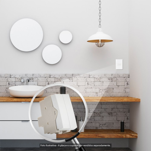 Modulo Margirius Sleek Simples Duplo 10A Branco 17837 Modulo Margirius Sleek Simples Duplo 10A Branco 17837