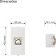 Modulo Margirius Sleek 1 Tomada Rede Rj11 Branco 16046 Modulo Margirius Sleek 1 Tomada Rede Rj11 Branco 16046