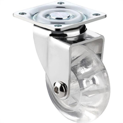 Rodizio Perkon Poliuretano Base Giratorio Transparente Sem Trava 50Mm 1238 Rodizio Perkon Poliuretano Base Giratorio Transparente Sem Trava 50Mm 1238
