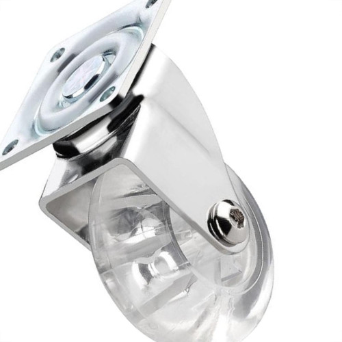 Rodizio Perkon Poliuretano Base Giratorio Transparente Sem Trava 50Mm 1238 Rodizio Perkon Poliuretano Base Giratorio Transparente Sem Trava 50Mm 1238