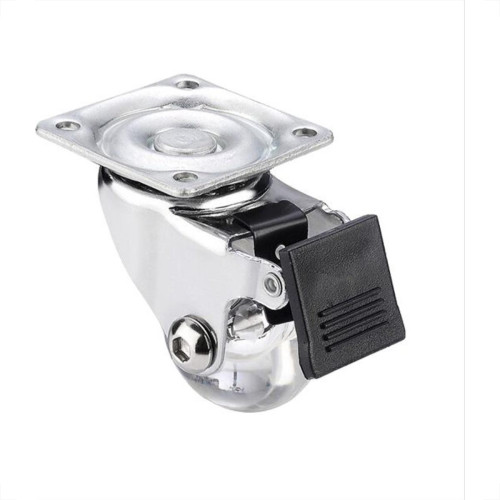 Rodizio Perkon Poliuretano Base Giratorio Transparente Com Trava 35Mm 1241 Rodizio Perkon Poliuretano Base Giratorio Transparente Com Trava 35Mm 1241